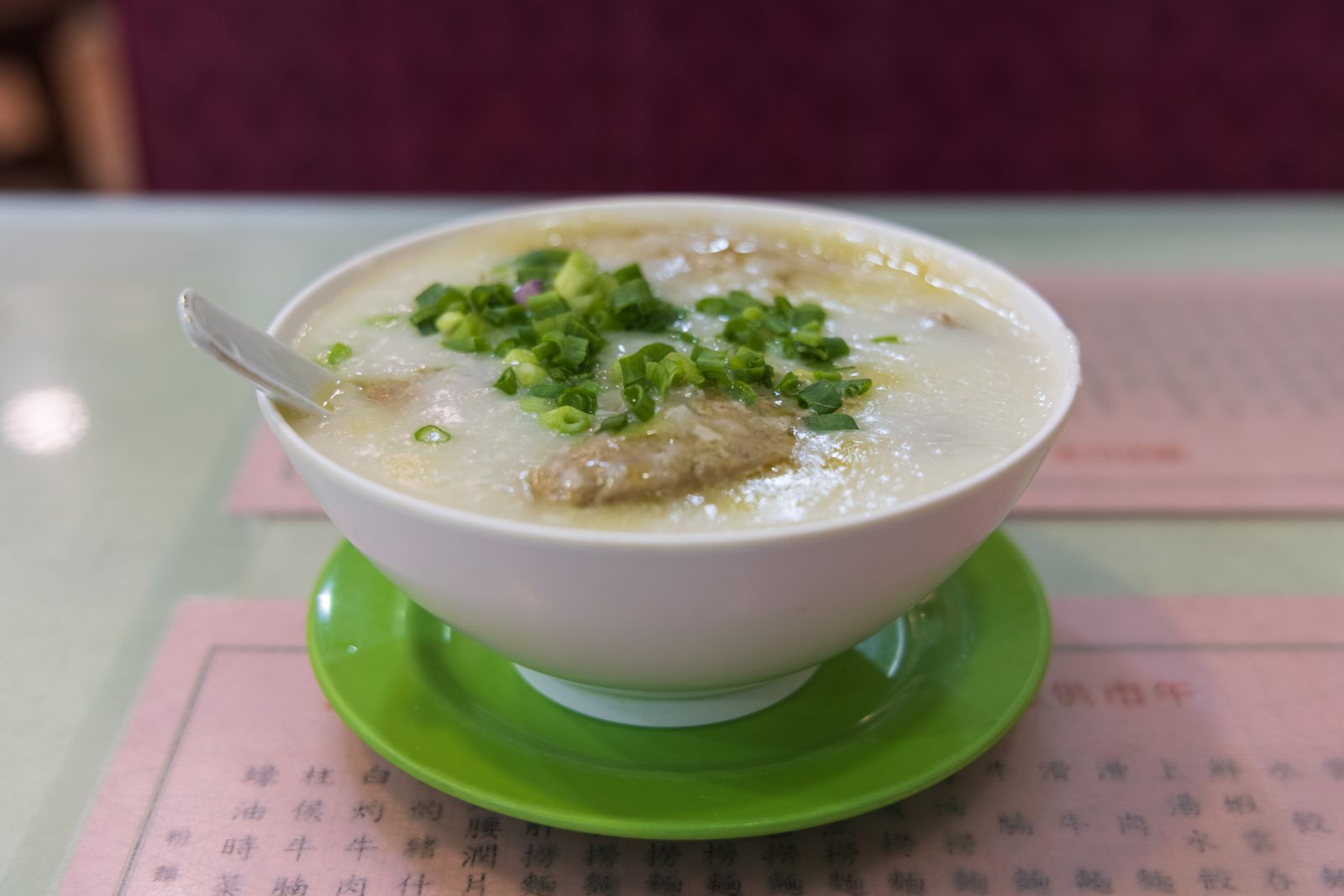 Raw Boiled Congee (生滾粥) with Pig's Giblet