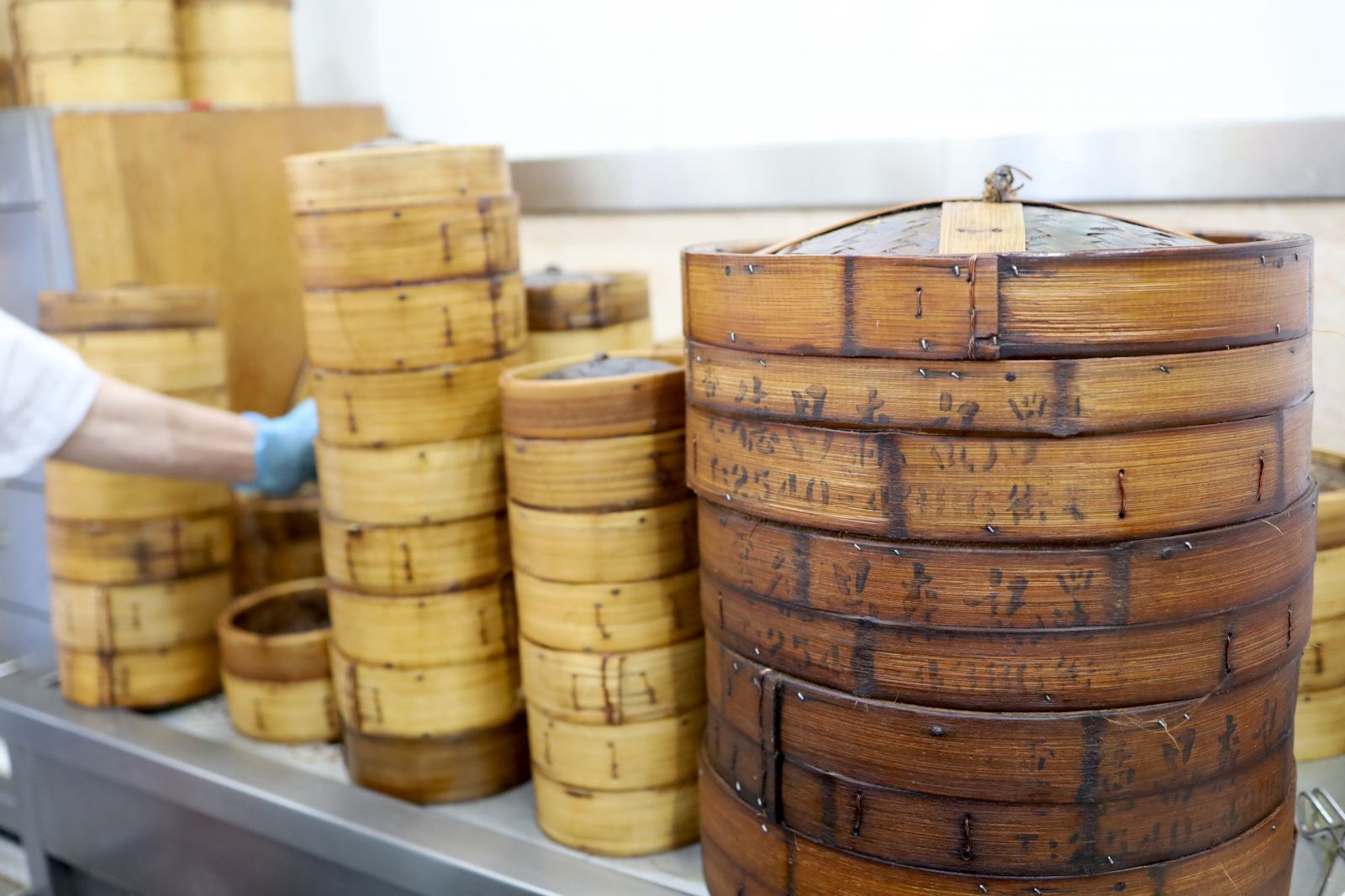 Bamboo baskets.