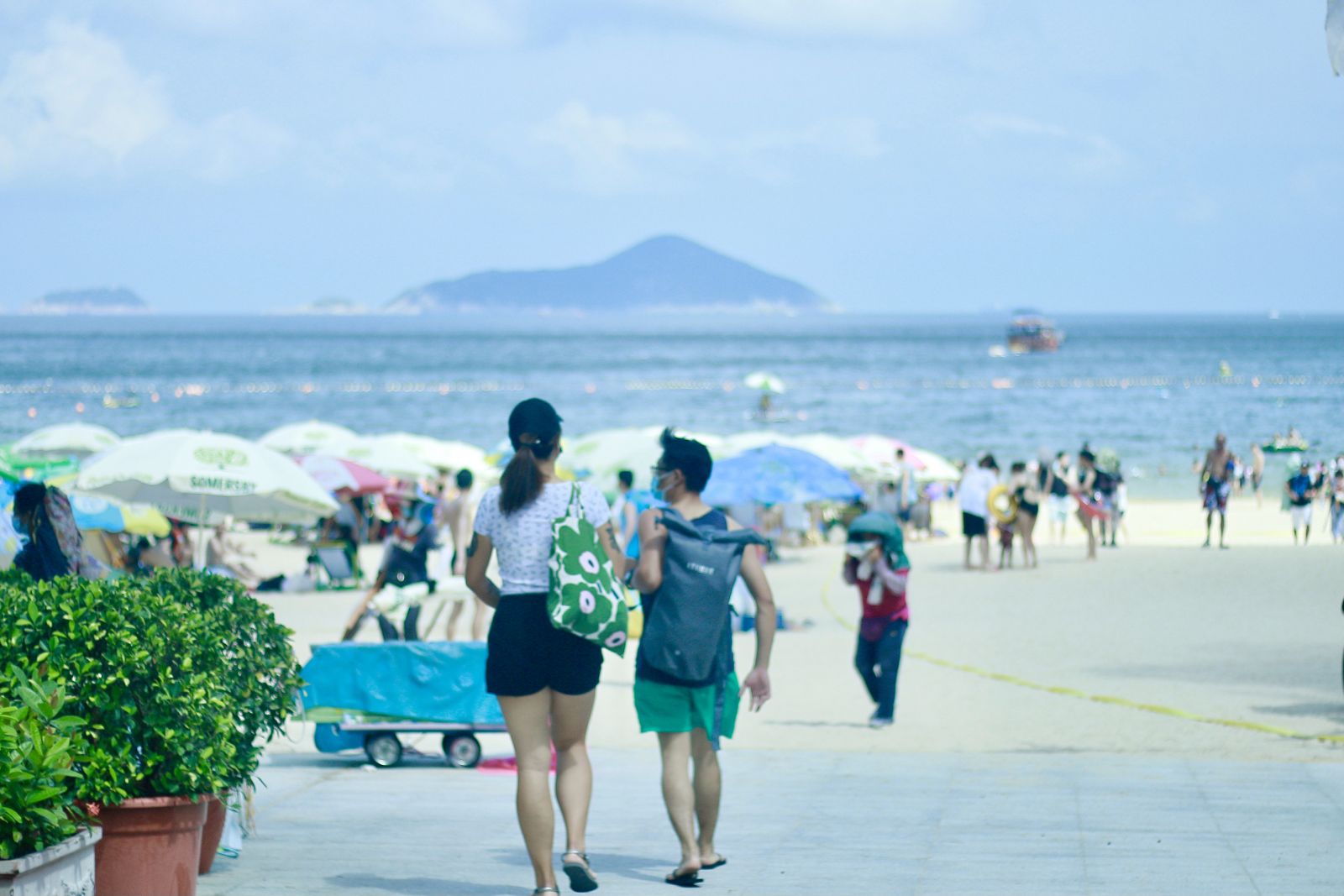 Walking forward the sea