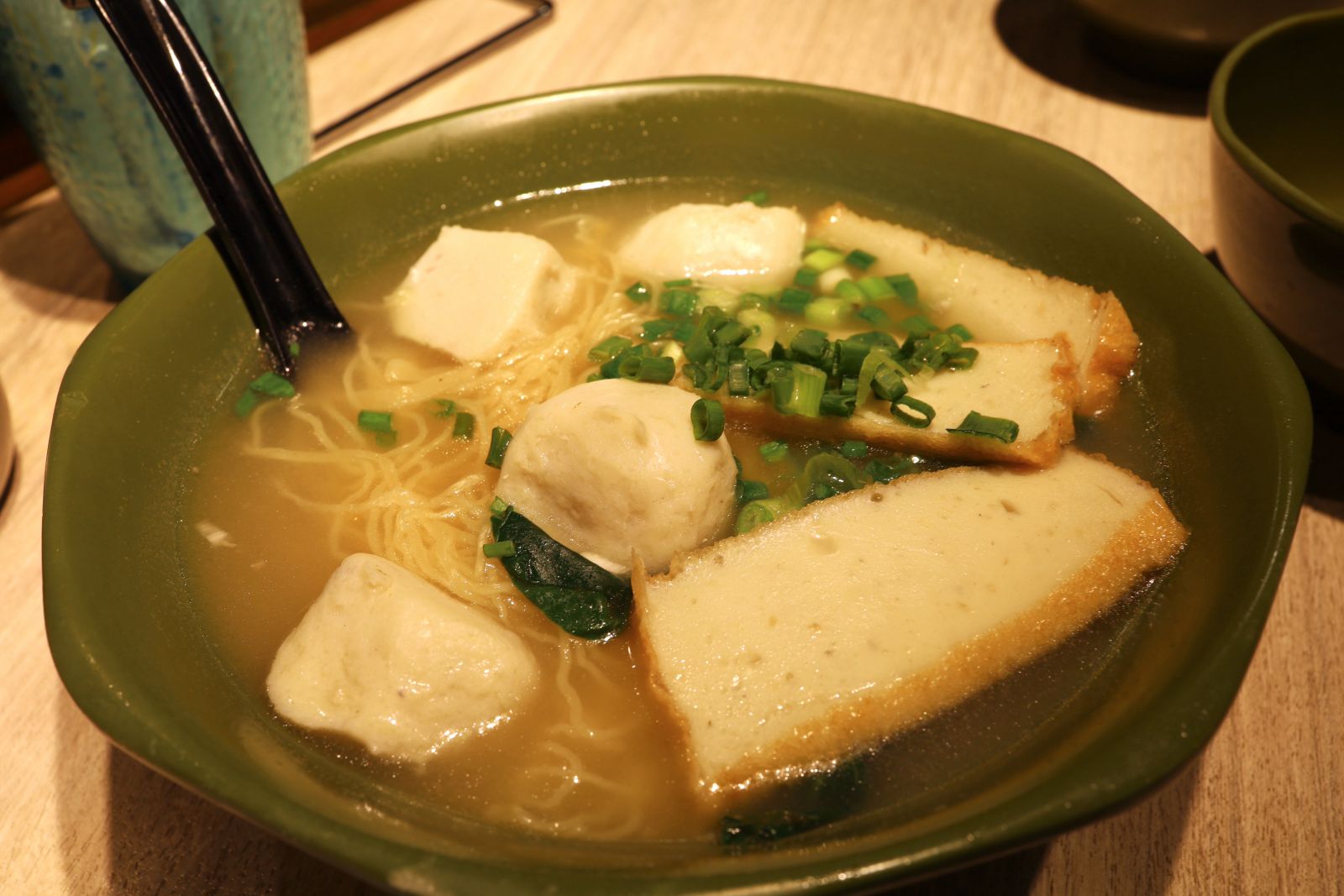 Try a bowl of fish ball noodles