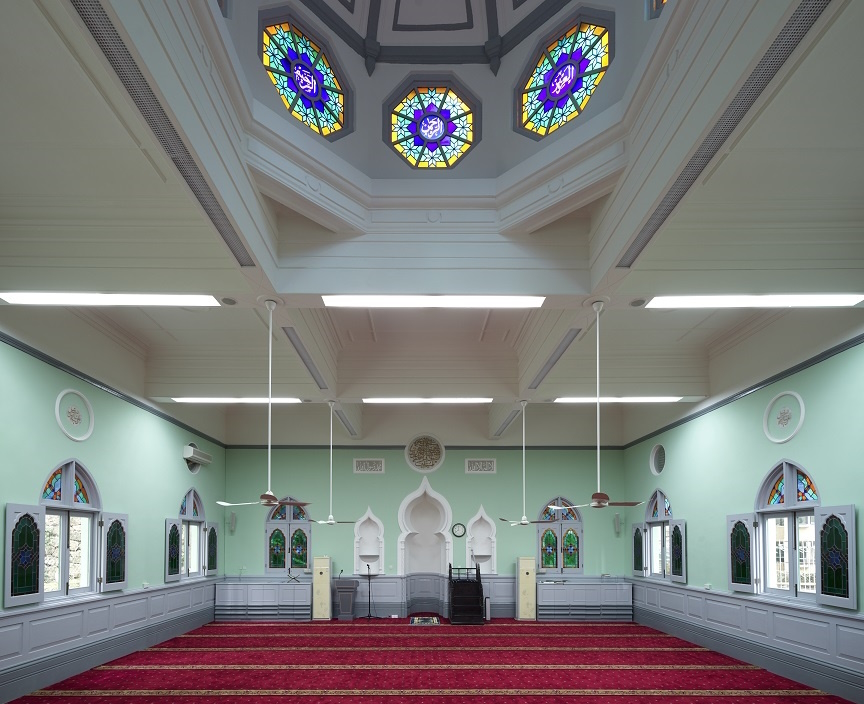 The interior of the mosque, please respect the Muslim dress code during your visit