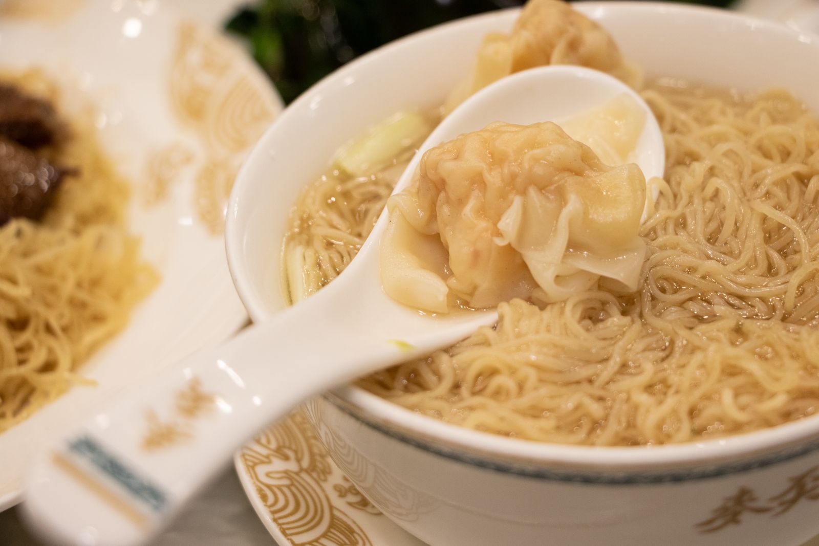 The wontons are still flavour-packed and filled with crunchy shrimp