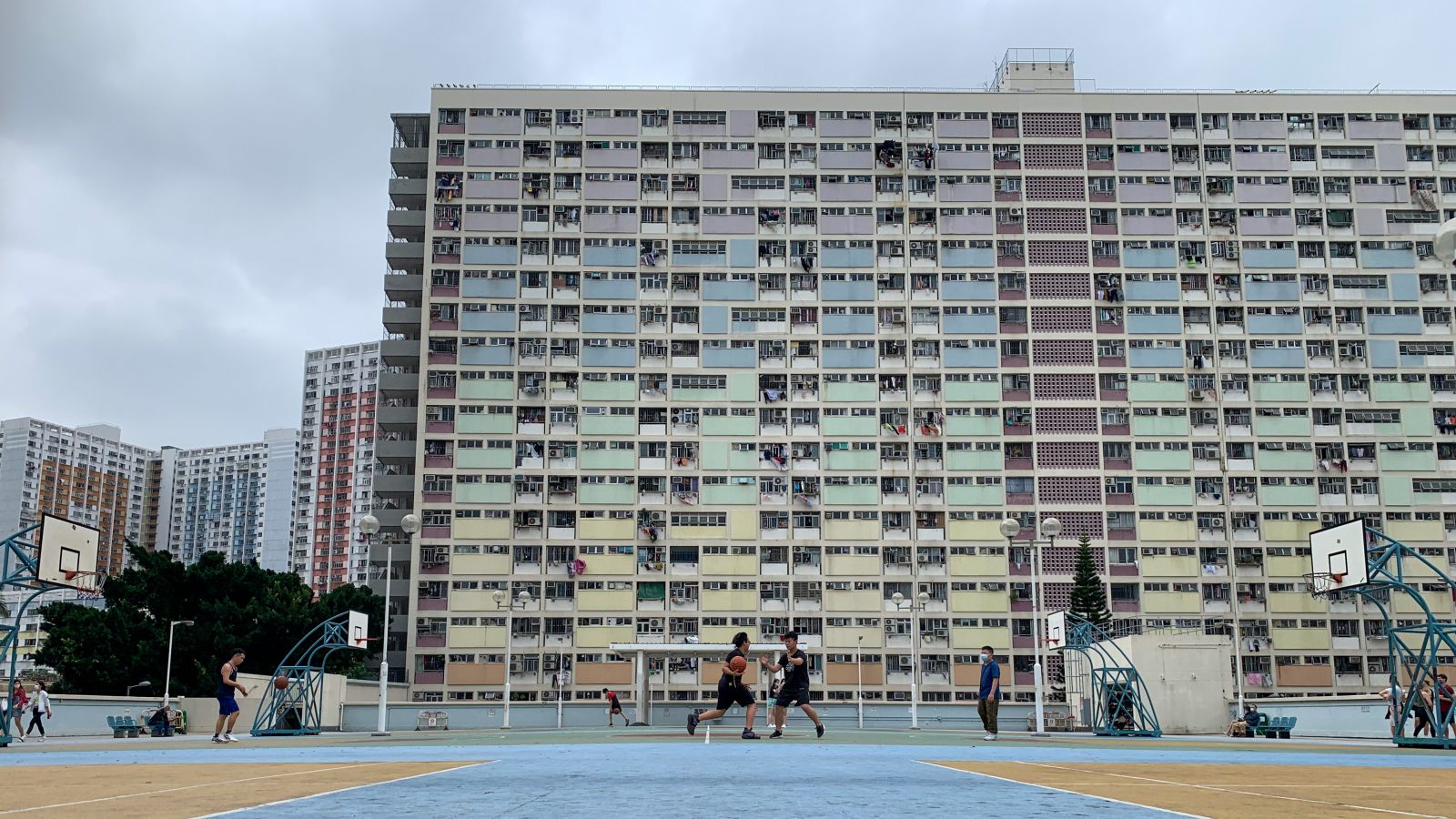 Teens Playing Basketball. iPhone XR