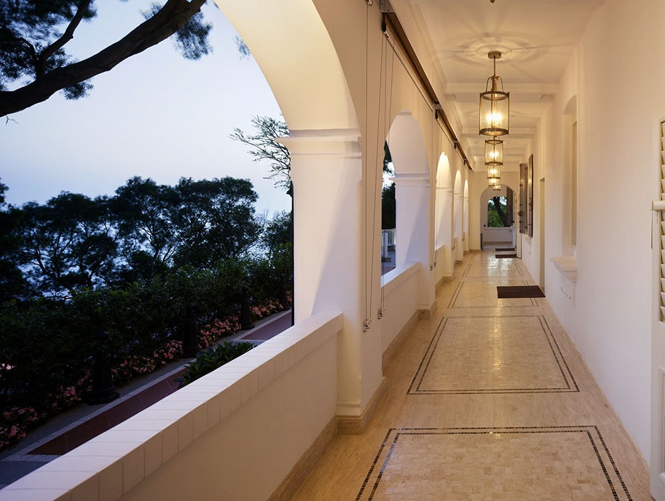 The corridor looks especially nice right after sunset 
